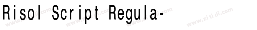 Risol Script Regula字体转换
